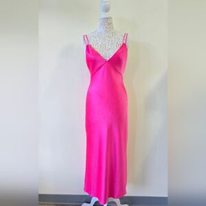 Alice & Olivia Kiro Satin Silk Dress